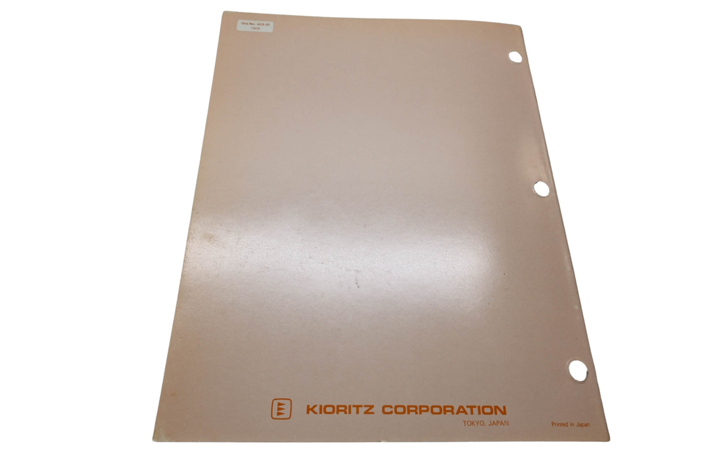 Kioritz Corporation 403-01 Echo Power Blower Service manual PB-202