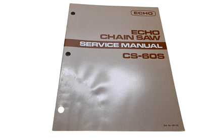 Kioritz Corporation 401-09 Echo Chain Saw Service Manual CS-60S
