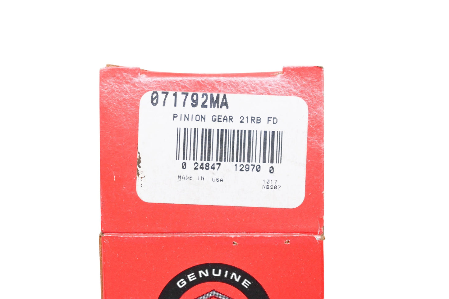 New OEM Briggs & Stratton 071792MA Pinion Gear NOS