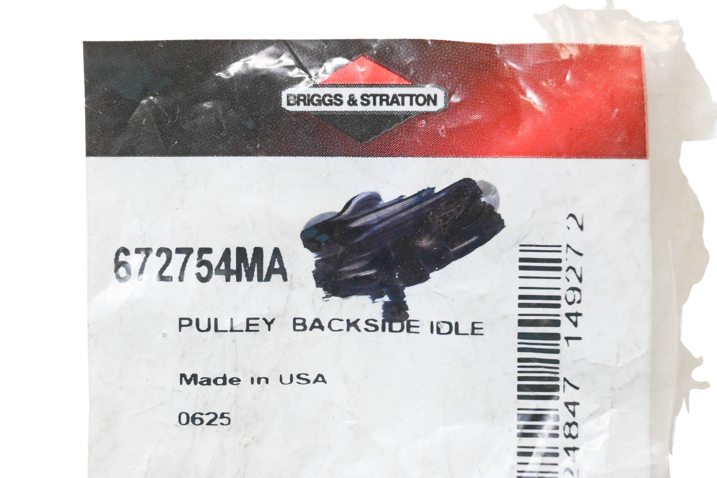 New OEM Briggs & Stratton 672754MA Backside Idle Pulley NOS
