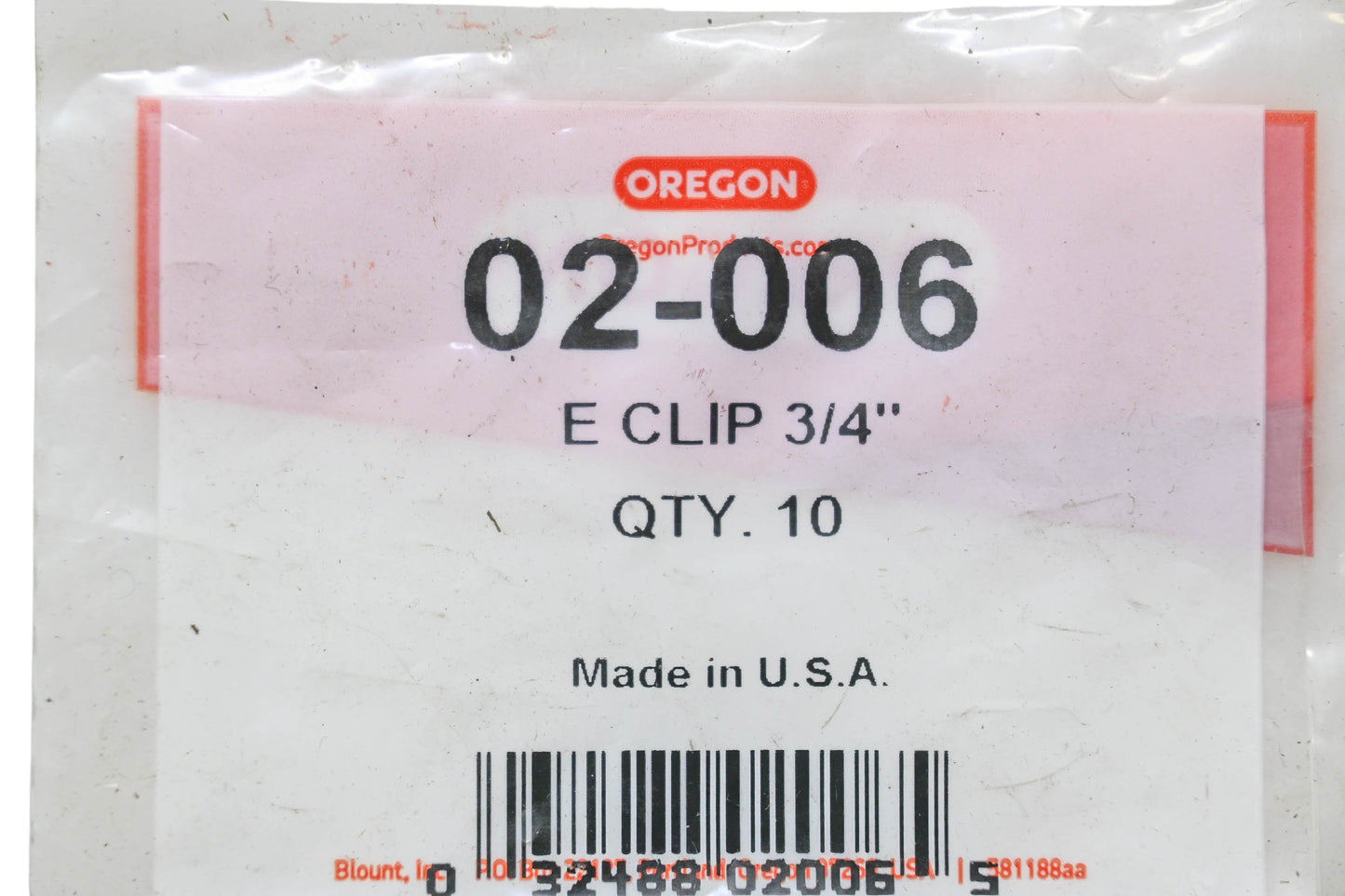 Oregon 02-006 E-Clip 3/4" 10-Pack NOS