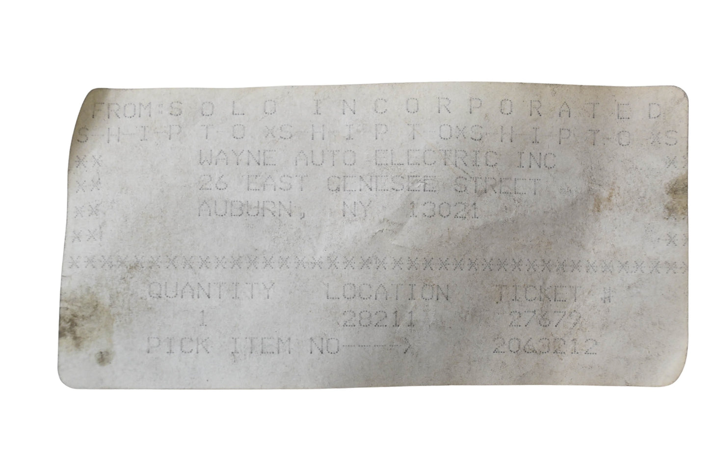 Solo 2063212 Fuel Hose NOS