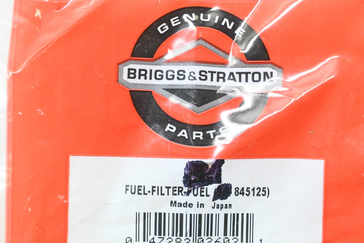 New OEM Briggs & Stratton 845125 Fuel Filter NOS