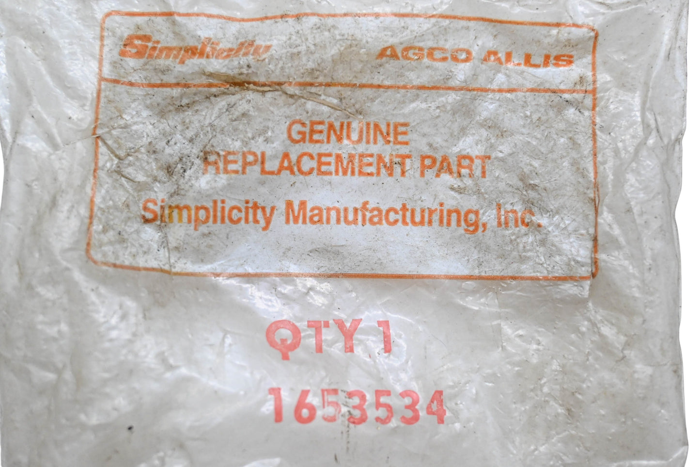 Simplicity 1653534 Brake Band Assembly NOS