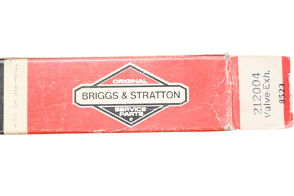New OEM Briggs & Stratton 212004 Exhaust Valve & Grease Capsule NOS