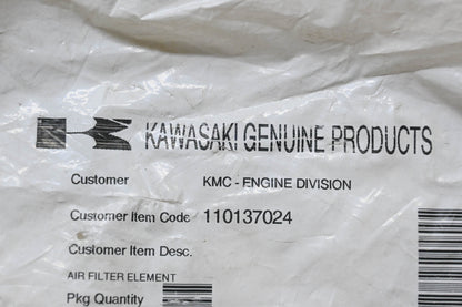 New OEM Kawasaki 110137024 Air Filter Element NOS