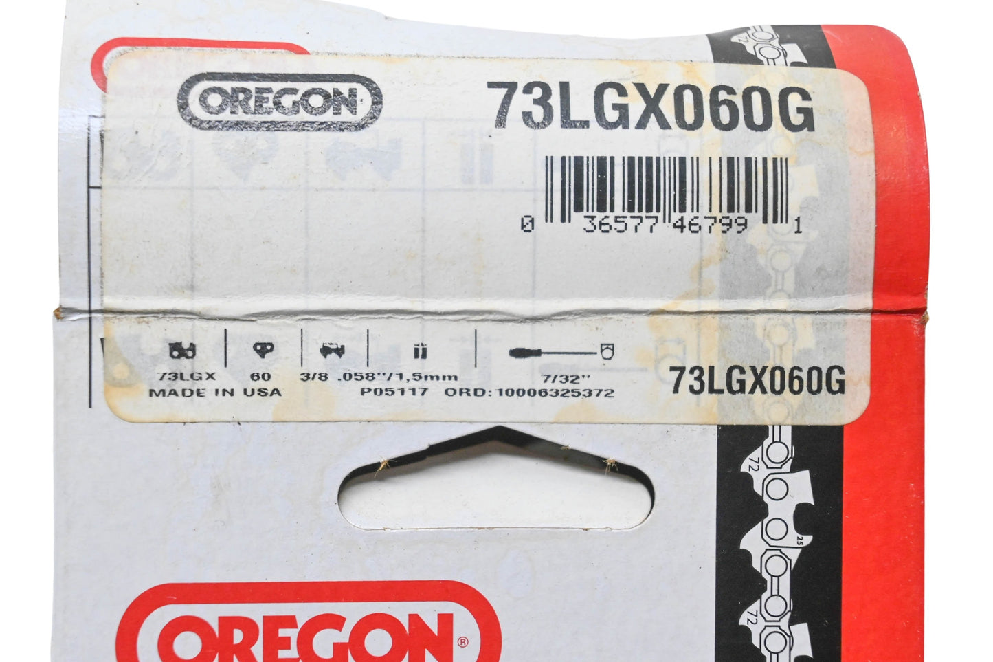 Oregon 73LGX060G Saw Chain 60 Link 3/8" Pitch .058" Gauge NOS
