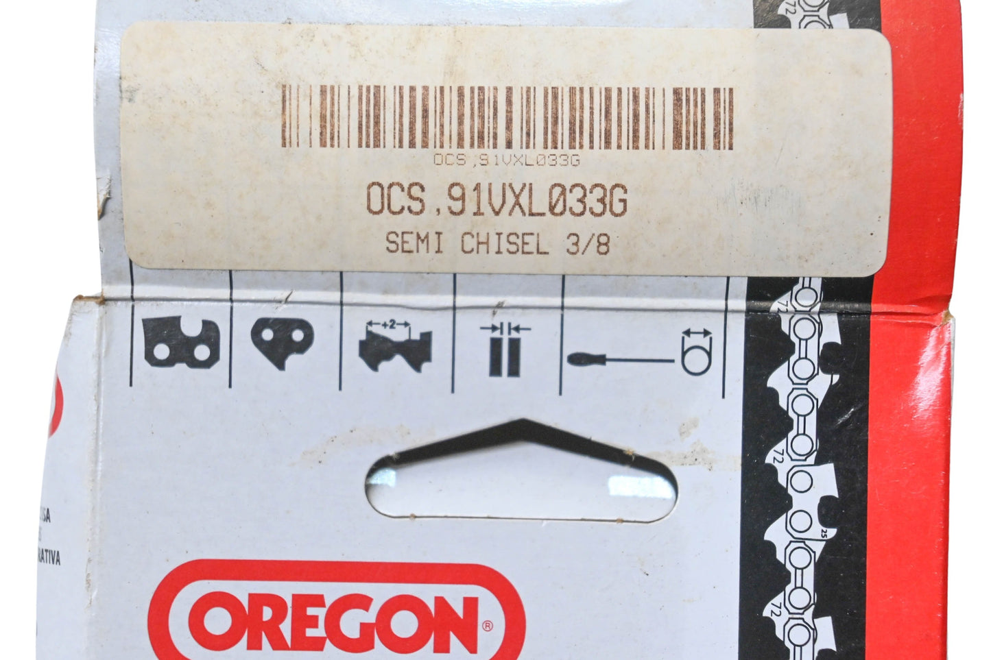 Oregon 91VXL033G Saw Chain 33 Link 3/8" Pitch .050" Gauge NOS