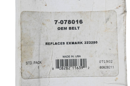 Aftermarket 7-078016, 323280 OEM Belt NOS
