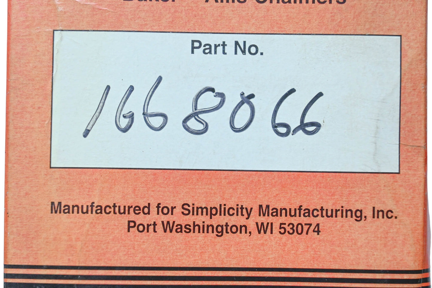 Simplicity 1668066 Replacement Belt NOS