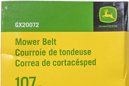 New OEM John Deere GX20072 Mower Belt NOS