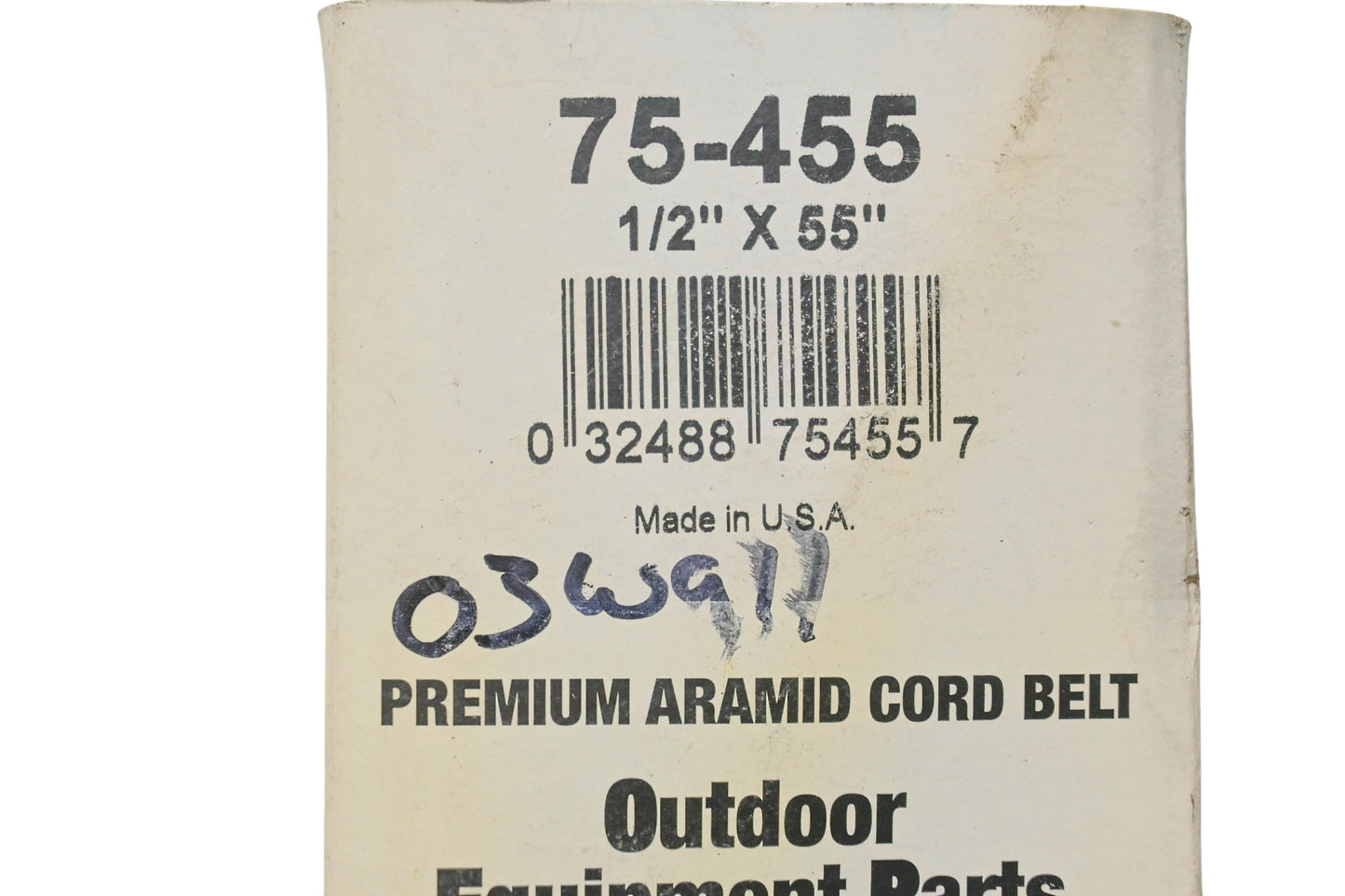 Oregon 75-455 Premium Aramid Cord Belt 1/2" x 55" NOS