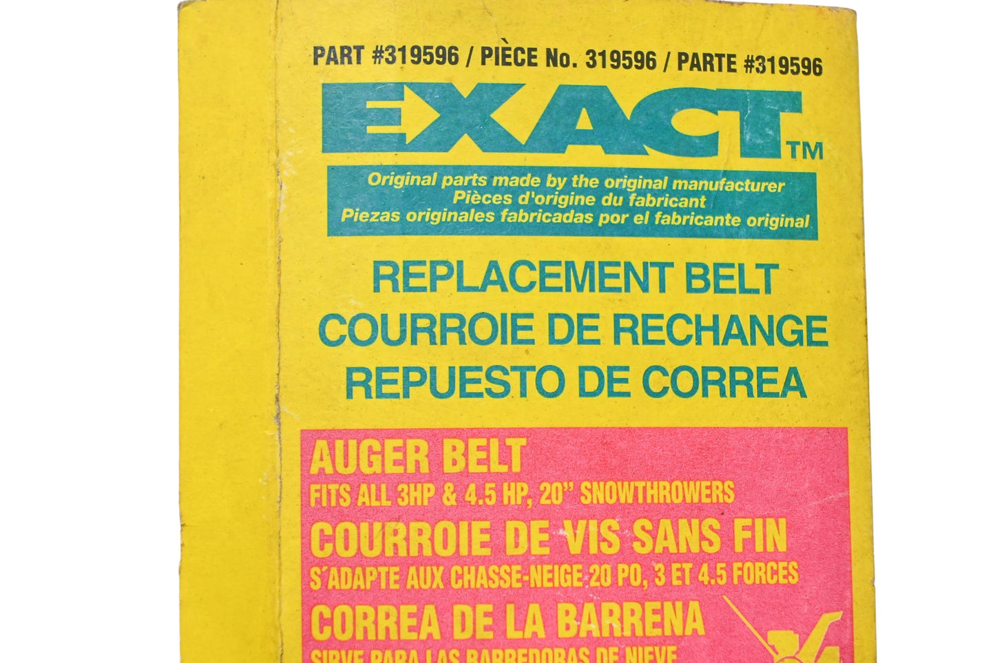 Exact 319596 Replacement Belt NOS