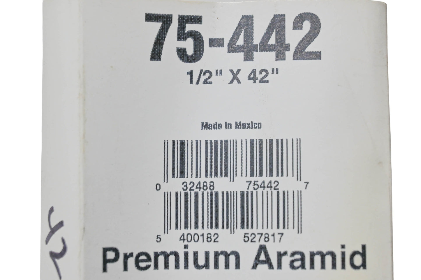 Oregon 75-442 Premium Aramid Cord Belt 1/2" x 42" NOS