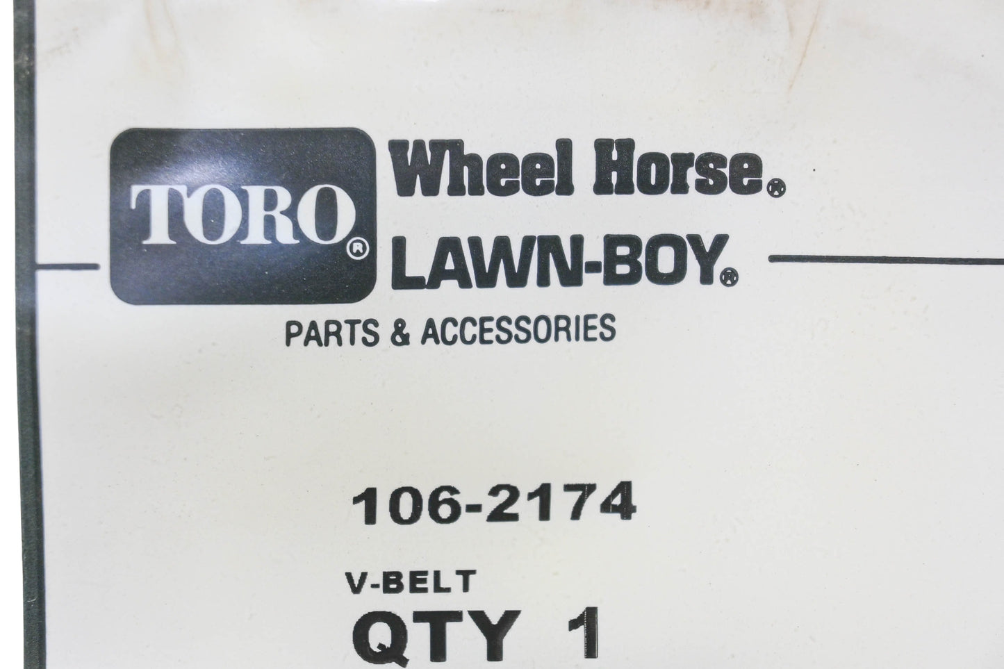 Toro 106-2174 V-Belt NOS