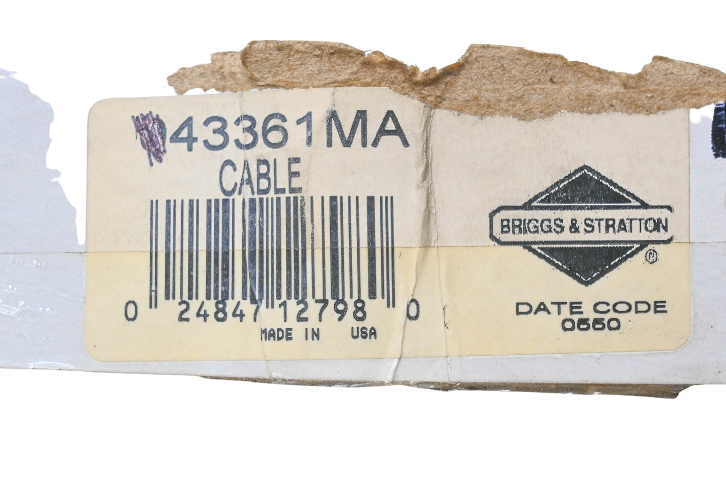 New OEM Briggs & Stratton 043361MA Cable NOS