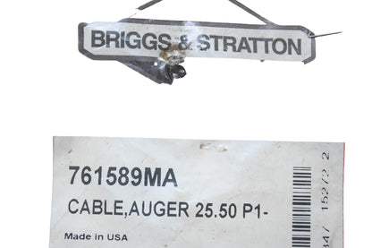 New OEM Briggs & Stratton 761589MA Auger Cable NOS