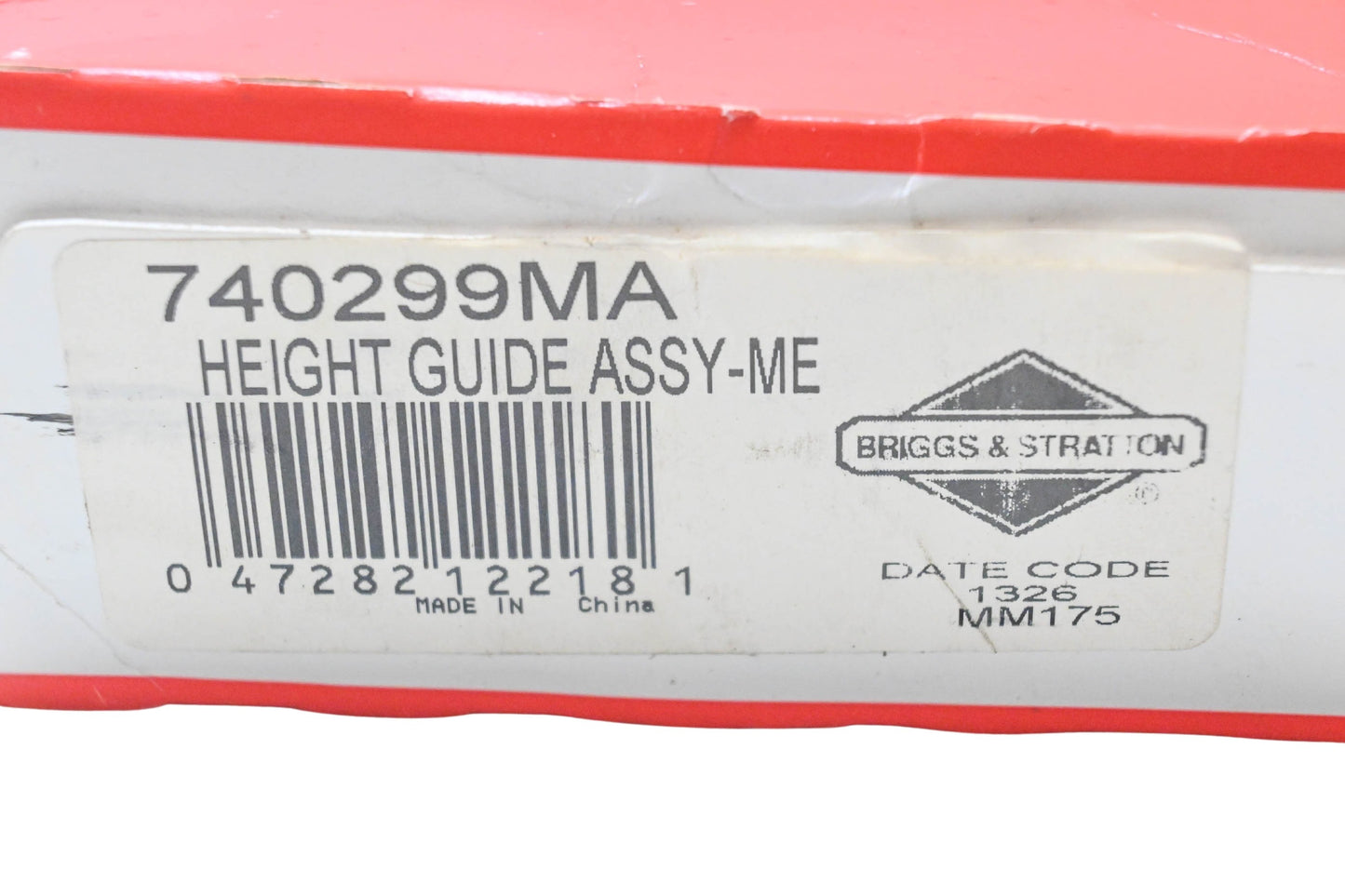 New OEM Briggs & Stratton 740299MA Height Guide Assembly NOS