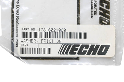 New OEM Echo 17816021060 Friction Washers Qty 2 NOS