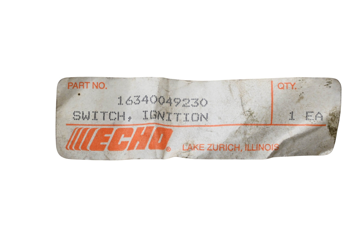 New OEM Echo 16340049230 Trimmer Ignition Switch NOS