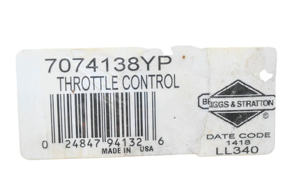 New OEM Briggs & Stratton 7074138YP Throttle Control NOS