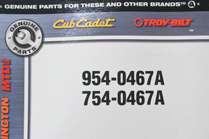 Genuine Parts 954-0467A, 754-0467A Belt NOS