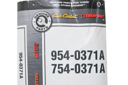 Genuine Parts 954-0371A, 754-0371A Belt NOS