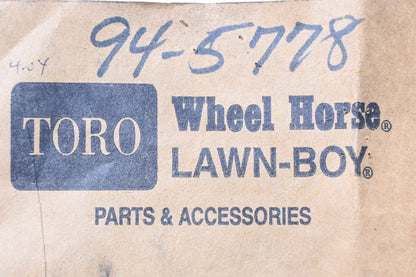 Toro 94-5778 Gasket NOS
