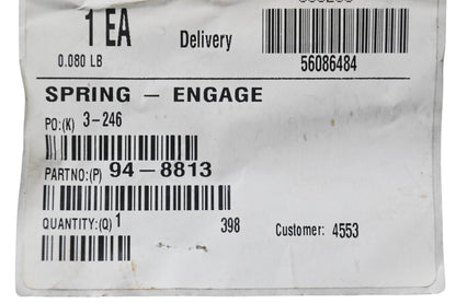 Toro 94-8813 Engage Spring NOS