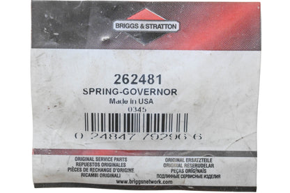 New OEM Briggs & Stratton 262481 Governor Spring NOS