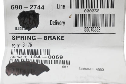 Toro 104-0869 Brake Spring NOS
