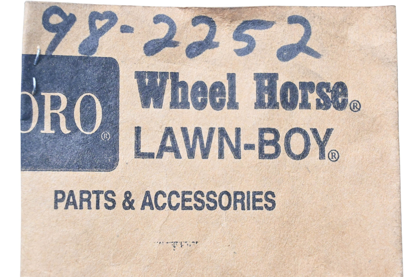 Toro 98-2252 Thrust Washer NOS