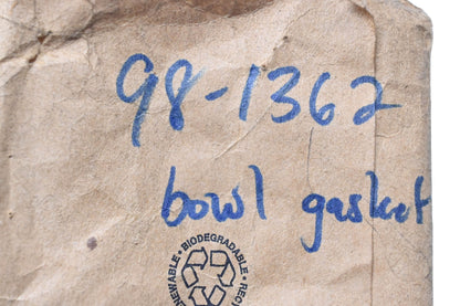 Toro 98-1362 Bowl Gasket NOS