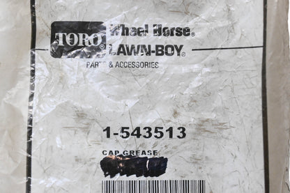 Toro 1-543513 Grease Cap NOS