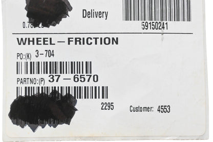 Toro 37-6570 Friction Wheel