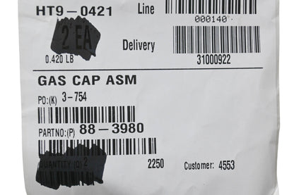 Toro 88-3980 Gas Cap Assembly NOS