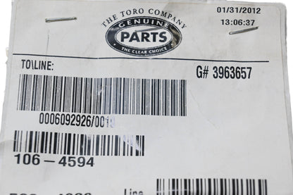 Toro 106-4594 Torsion Spring NOS