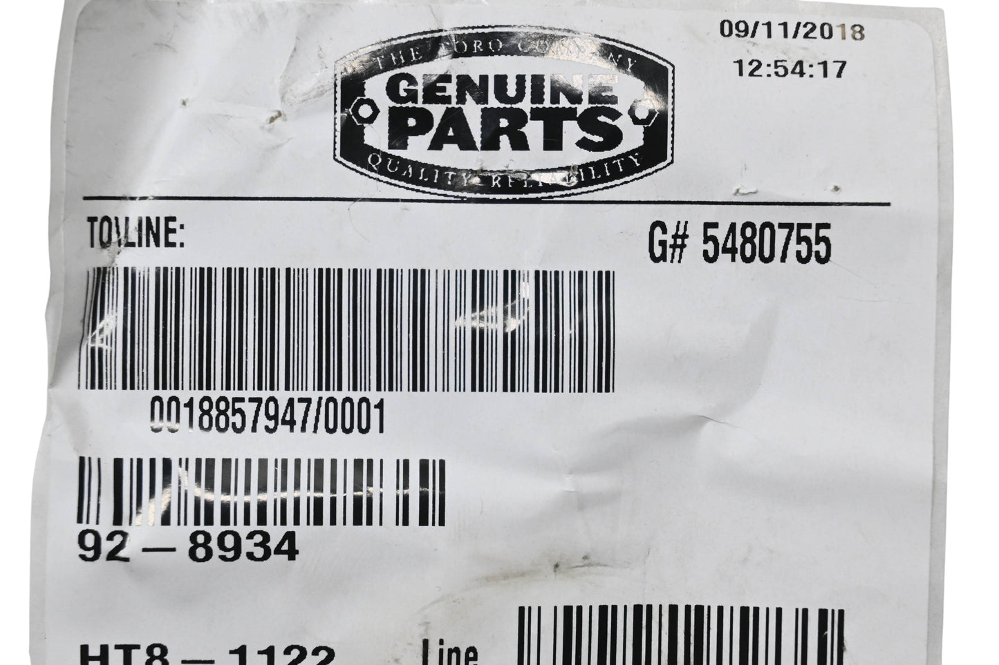 Toro 92-8934 Extension Spring NOS