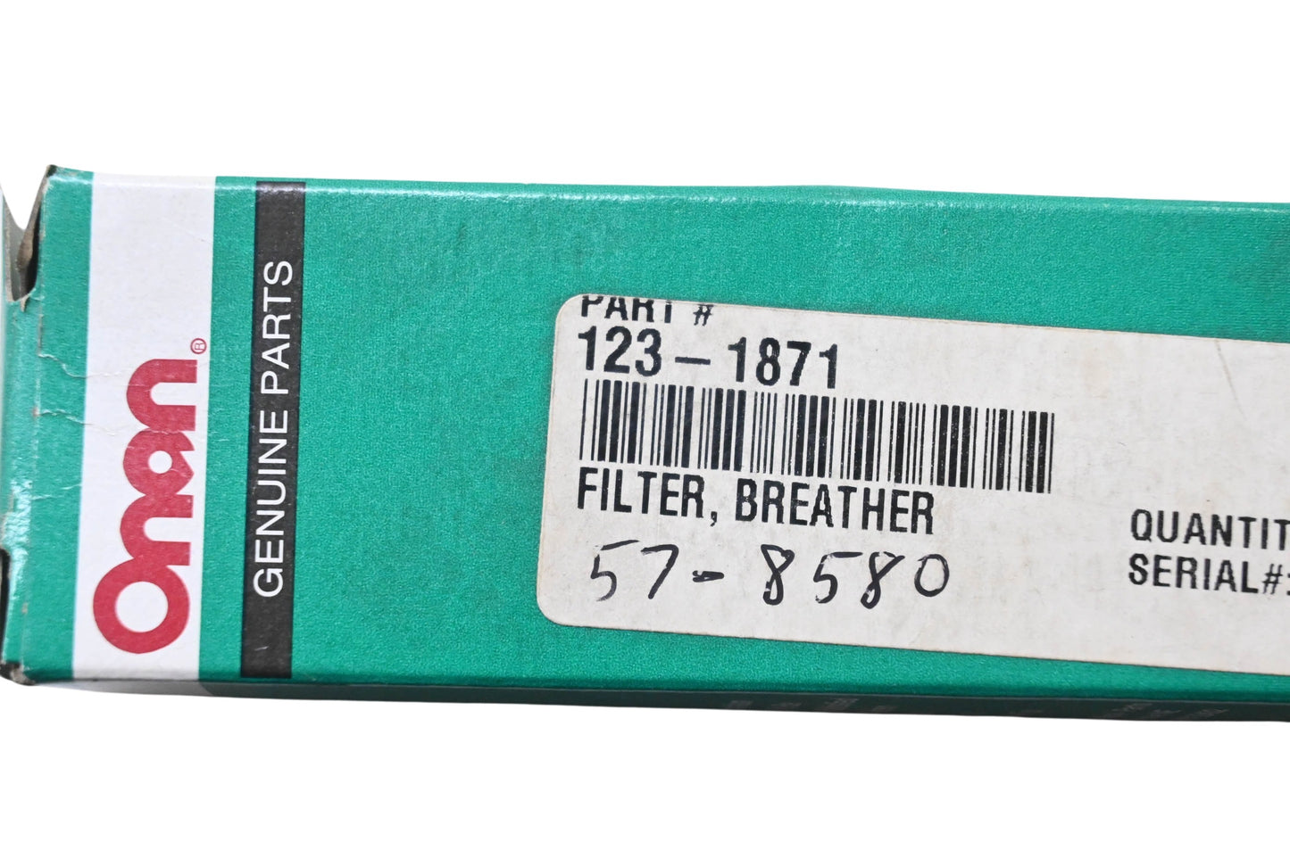 Onan 123-1871 Breather Tube Filter NOS