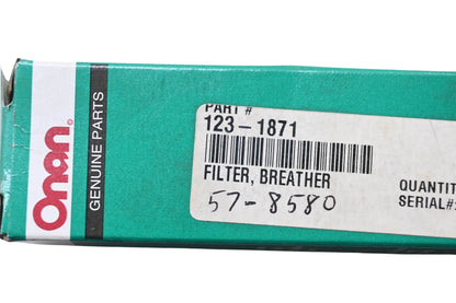 Onan 123-1871 Breather Tube Filter NOS