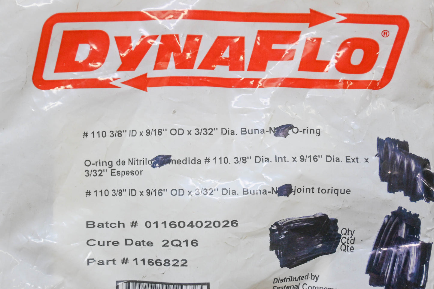 DynaFlo 1166822 Batch of O-Rings NOS