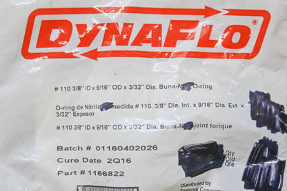 DynaFlo 1166822 Batch of O-Rings NOS