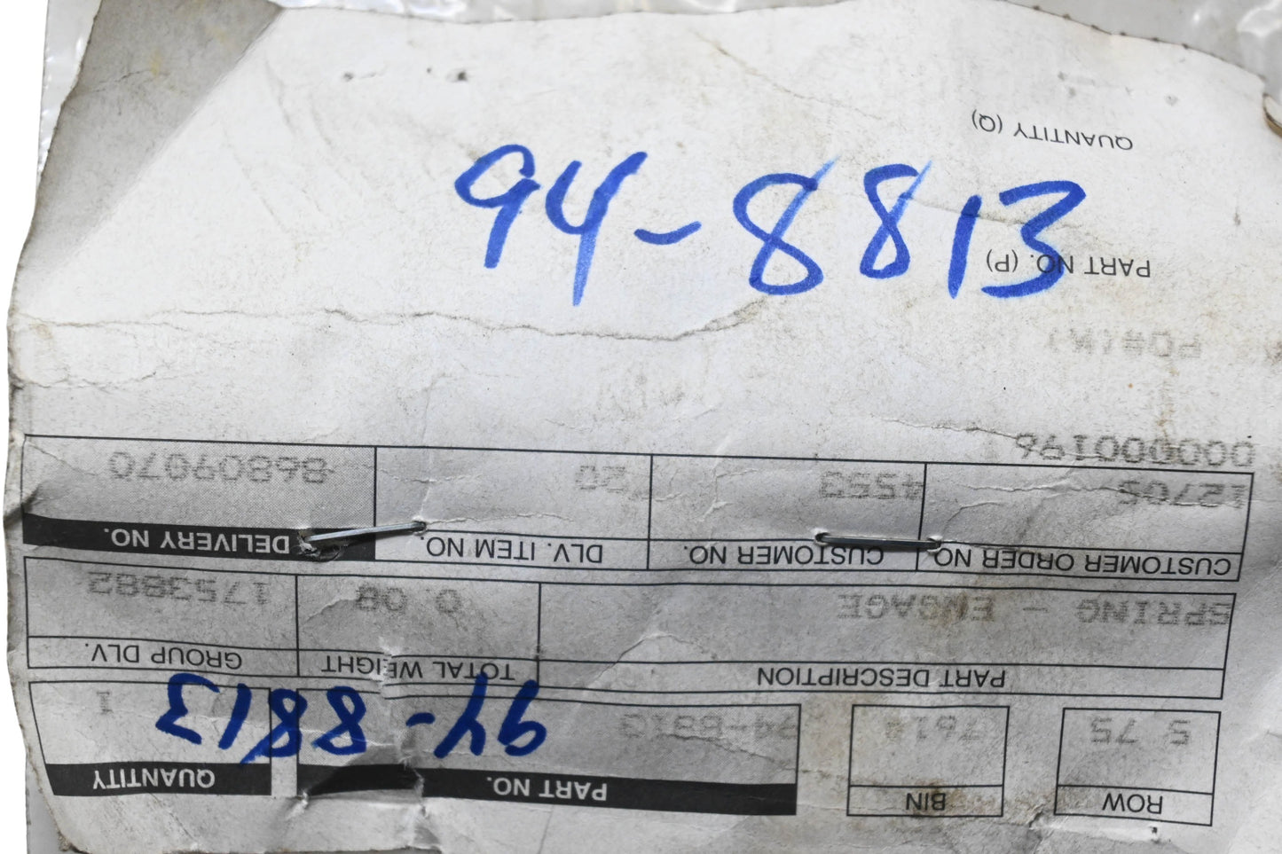 Toro 94-8813 Spring NOS