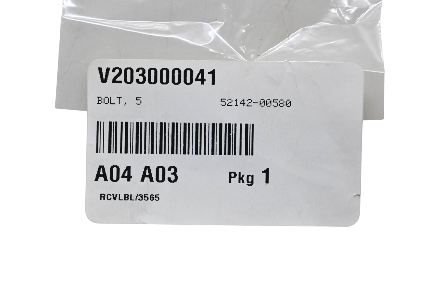 New OEM Echo V203000041, 52142-00580 Bolt 5 NOS