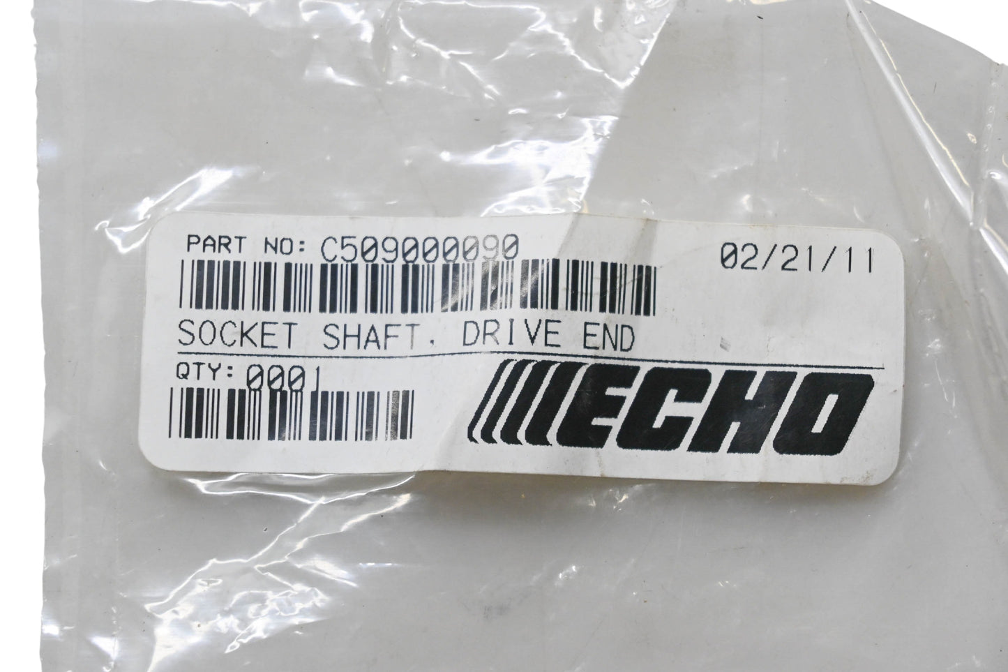 New OEM Echo C509000090 Drive End Socket Shaft NOS