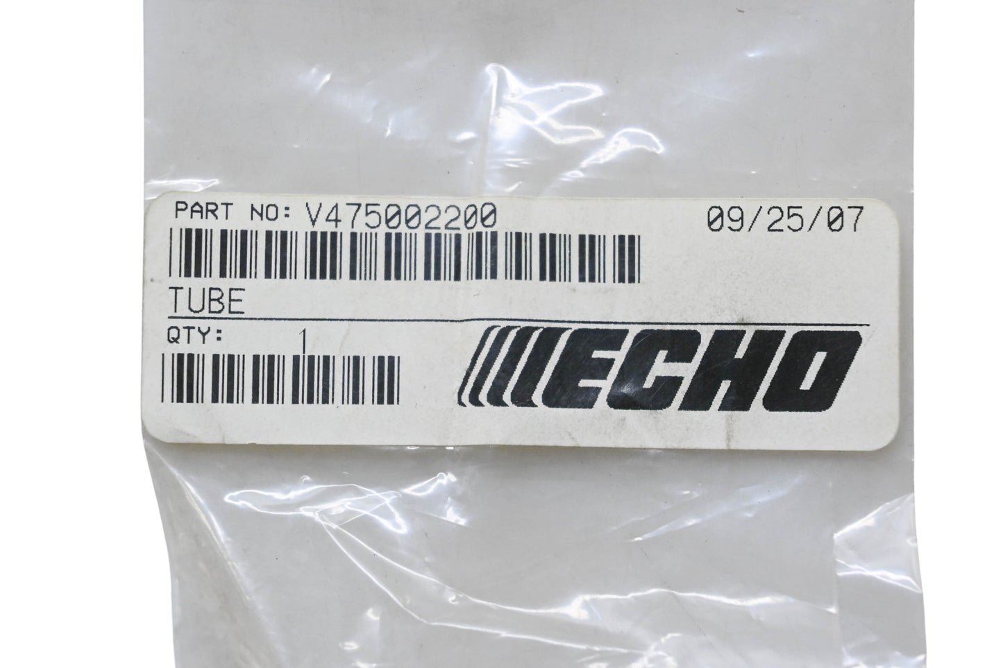 New OEM Echo V475002200 Tube NOS