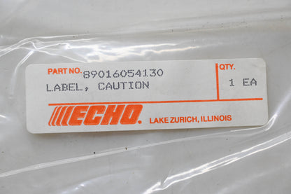 New OEM Echo 89016054130 Caution Label NOS