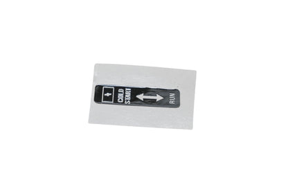 New OEM Echo 89012152730 Choke Run Start Label NOS