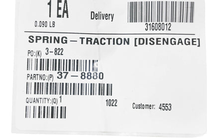Toro 37-8880 Traction Spring NOS