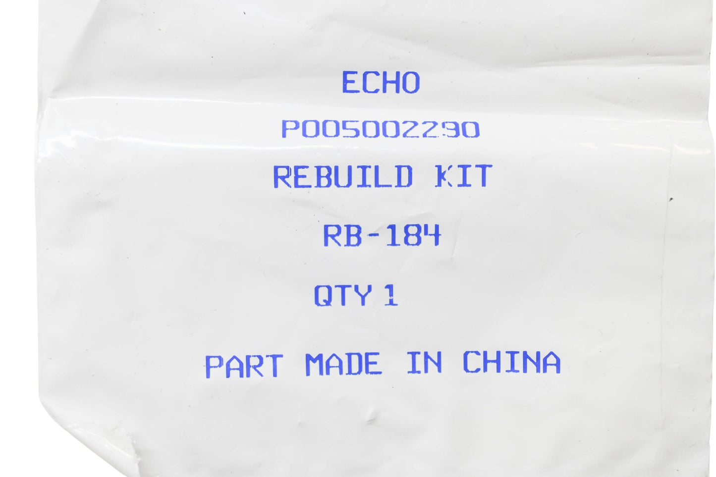 New OEM Echo P005002290, RB-184 Rebuild Kit NOS